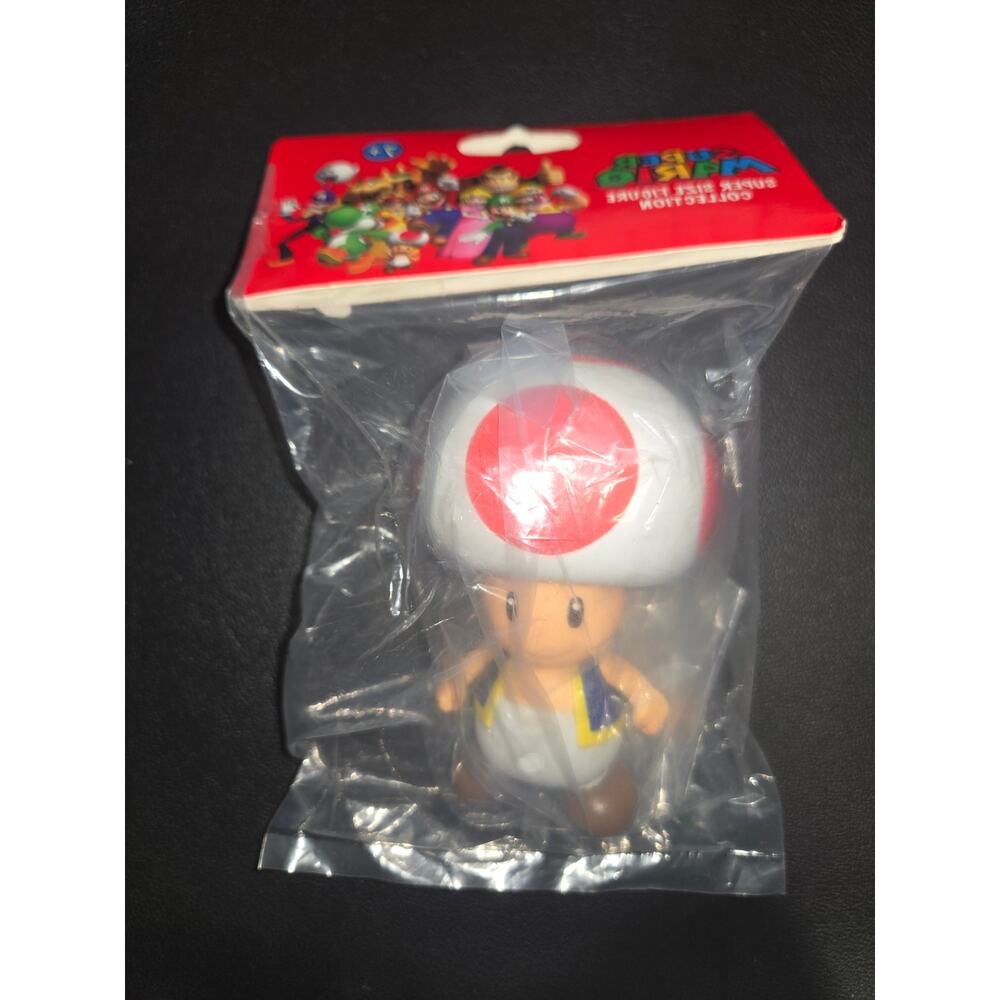 NEW Super Mario Bros Super Size Figure Collection 4.5" Action Figure - Toad